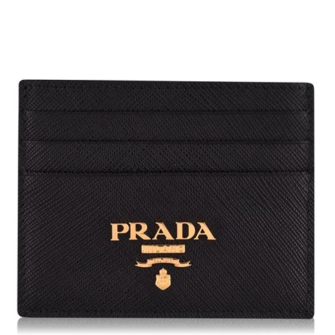 gold prada card holder|prada nylon cardholders.